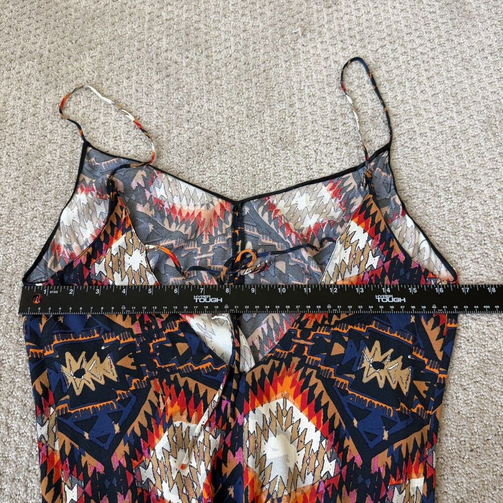Zara Woman Small Southwestern Aztec Lightweight Midi Dress Boho Western Cowgirl - Picture 11 of 12
